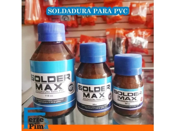 Soldadura Solder MAX para PVC